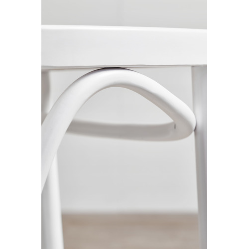 65cm High Back Luca Beech Wood & Rattan Barstool