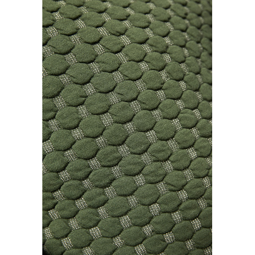 Green Leo Quilted Cotton Cushion