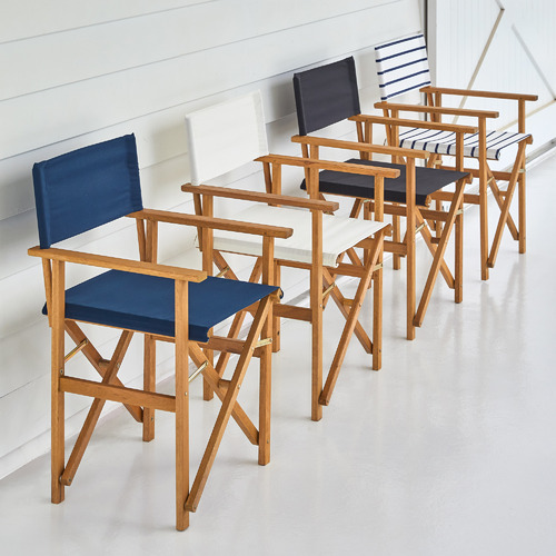 Temple & ster Belize Wooden Outdoor Director's Chairs