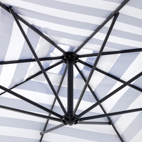 2.45 x 2.59m Brighton Striped Cantilever Umbrella