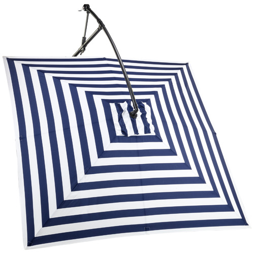 2.45 x 2.59m Brighton Striped Cantilever Umbrella