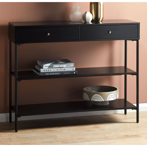 Temple & Webster Black Immy Console Table