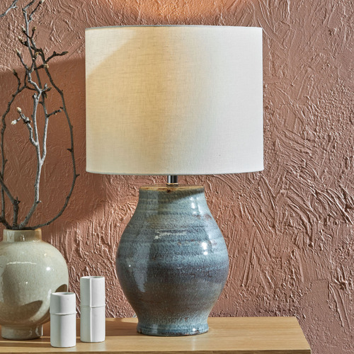 Avery Reactive Glaze Ceramic Table Lamp Temple & ster