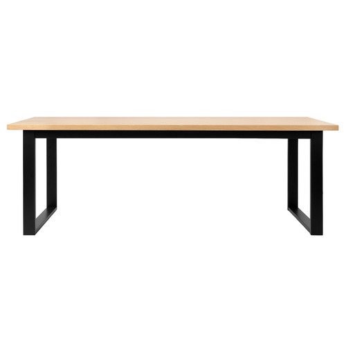 Black-Ski-Leg-Oak-Wood-Dining-Table-SBDT6SKI