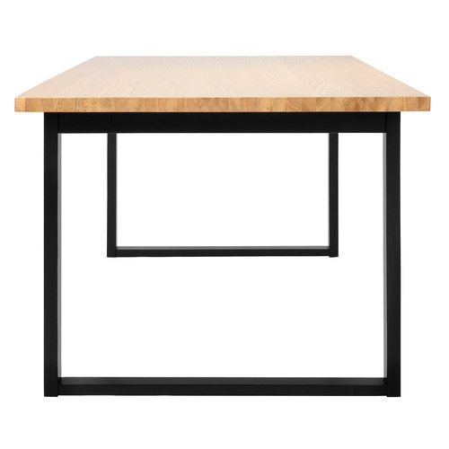 Black-Ski-Leg-Oak-Wood-Dining-Table-SBDT6SKI
