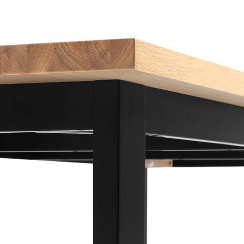 Black-Ski-Leg-Oak-Wood-Dining-Table-SBDT6SKI