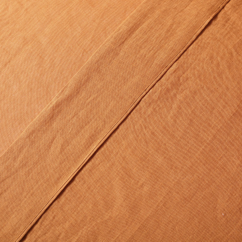 Temple & ster Rust Pure French Flax Linen Flat Sheet