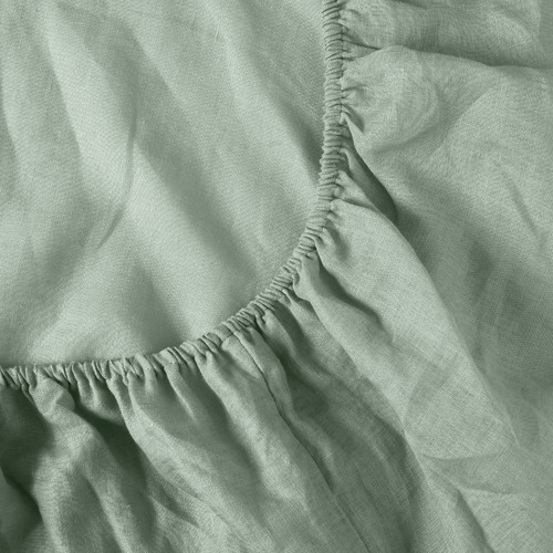 Sage Linen Fitted Sheet