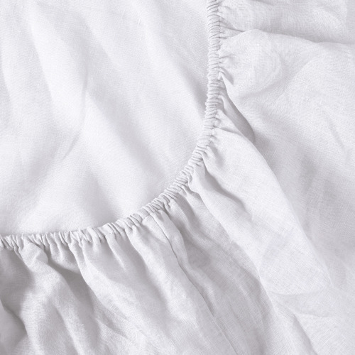 White Linen Fitted Sheet