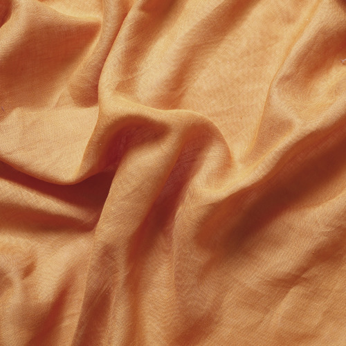 Temple & ster Rust Pure French Flax Linen Fitted Sheet
