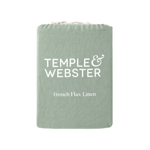 Sage Linen Fitted Sheet