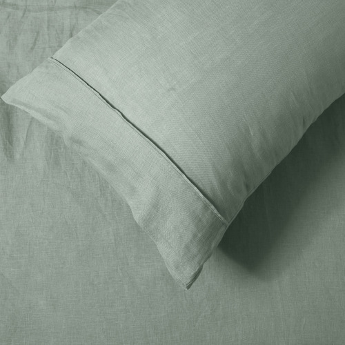 Sage Linen Standard Pillowcases