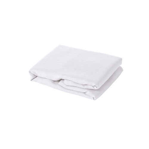 Temple & ster White Pure French Flax Linen Fitted Sheet