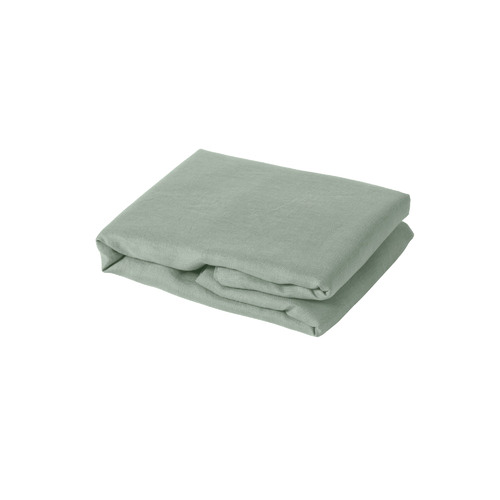 Temple & Webster Pure French Flax Linen Fitted Sheet