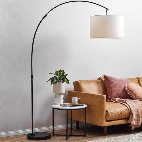 Temple Webster Arc Floor Lamp, How To Pick A Floor Lamp For Living Room