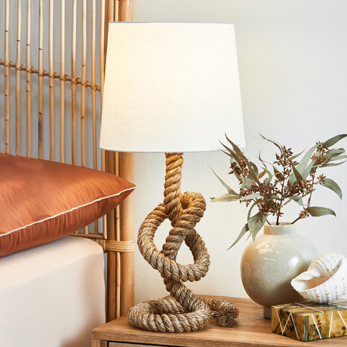Temple & Webster Reef Rope Table Lamp