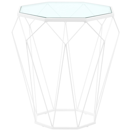 Pantheon Glass-Top Side Table