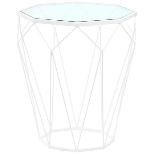 Pantheon Glass-Top Side Table