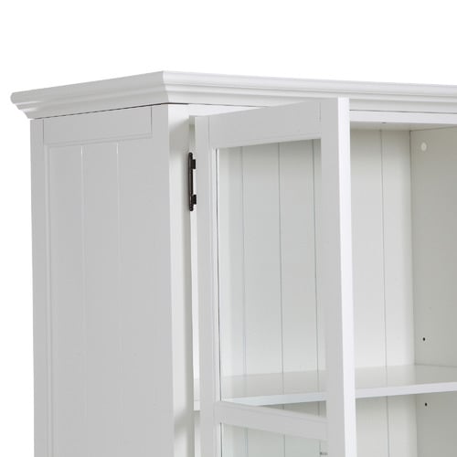 Hamptons Display Cabinet with Glass Doors