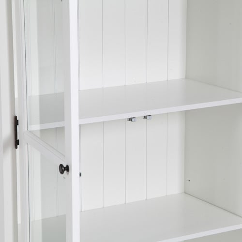 Hamptons Display Cabinet with Glass Doors