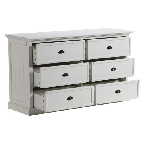 Hamptons 6 Drawer Chest of Drawers