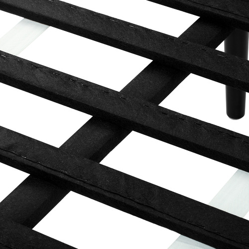 Temple & ster Navy Emily Velvet Bed