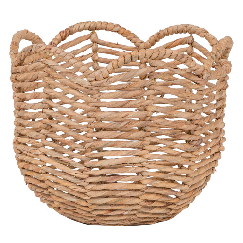 Natural 32cm Scalloped Basket