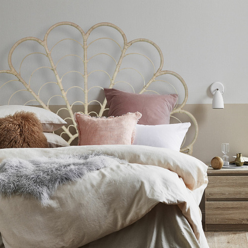 Temple & ster Livia Queen Rattan Headboard