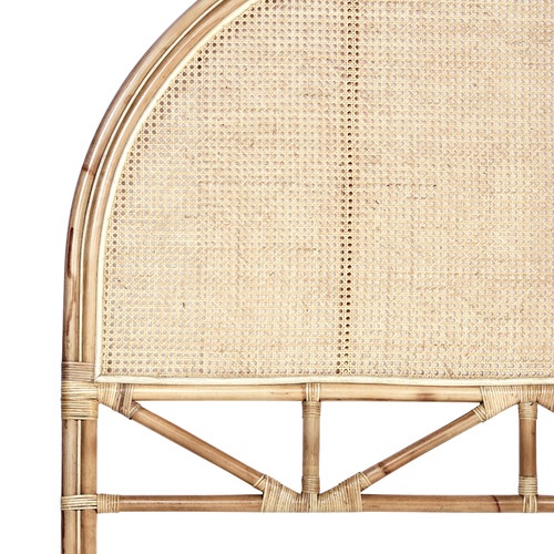 Temple & Webster Natural Eclipse Rattan Bedhead