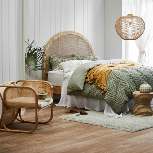 Temple & ster Natural Eclipse Rattan Bedhead