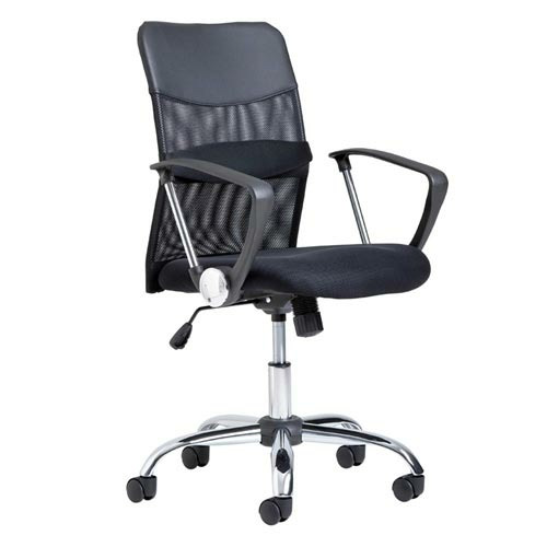 Mesh Ergonomic Office Chair Medium Back Black