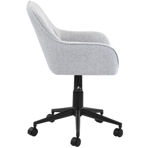 Milan Direct Grey Kinsey Fabric Office, Grey Fabric Office Chair With Arms