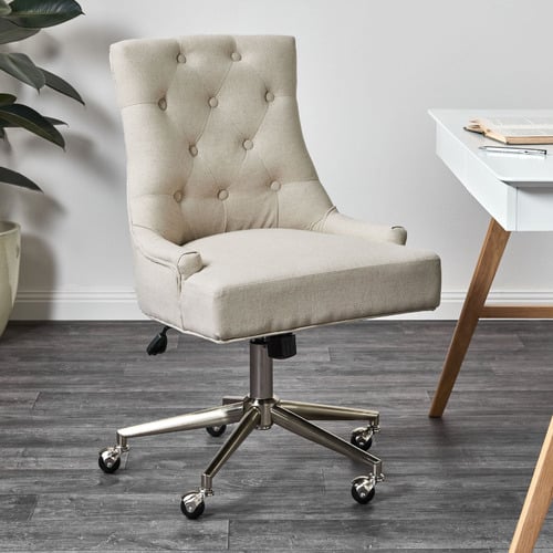 Windsor-Scoop-Back-Linen-Office-Chair