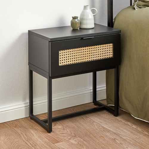 Temple & ster Poh Rattan Bedside Table