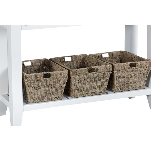 Temple Webster White Alby Console Table With Baskets Reviews - White Console Table With Storage Baskets Temple Webster White Alby Console Table With Baskets Reviews - White Console Table With Storage Baskets
