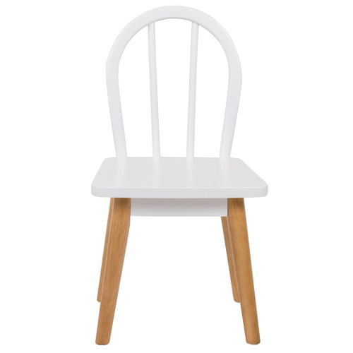 Kids' White & Natural Isla Chairs