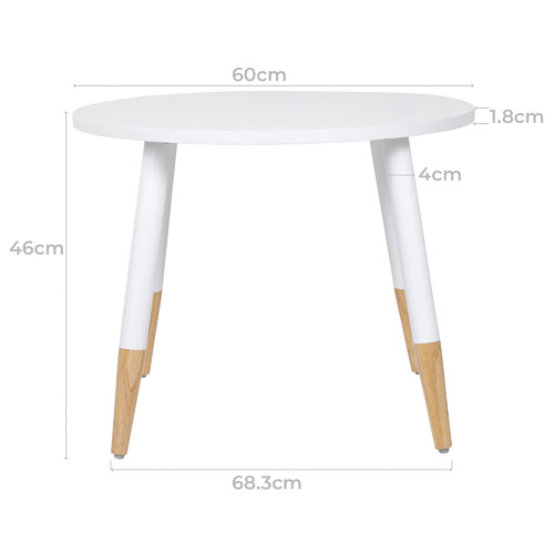 Kids' White Isla Table