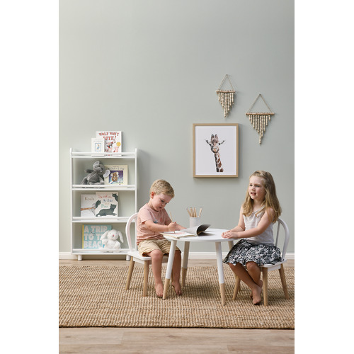 Kids' White & Natural Isla Chairs