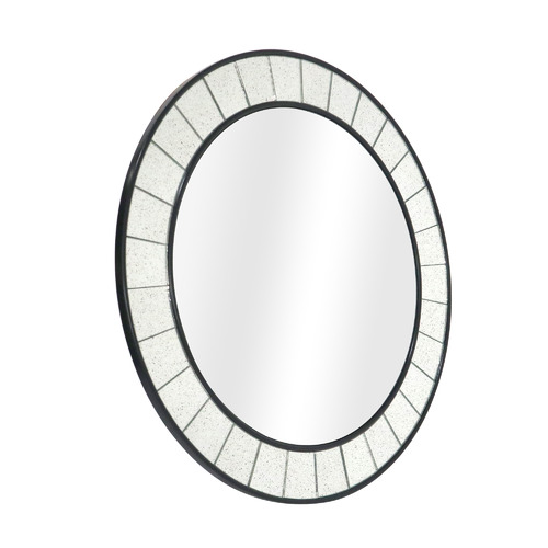 Elle Vintage Look Round Mirror Temple & ster