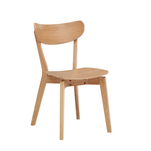 Temple & Webster Natural Larsen Wooden Dining Chairs