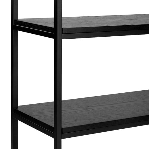 Black Boras Wooden Bookshelf