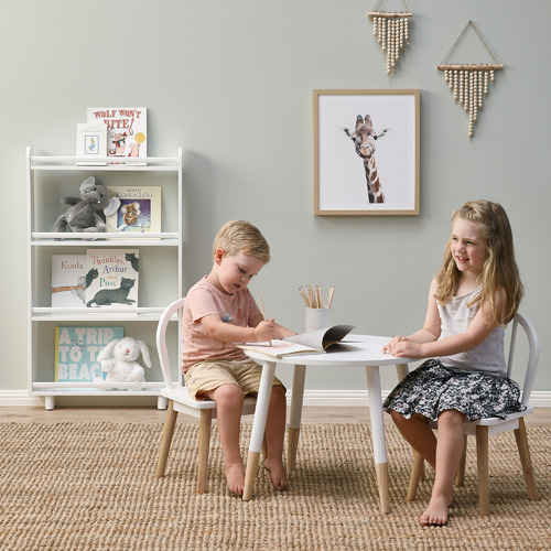 Kids' White Isla Table & Chair Set