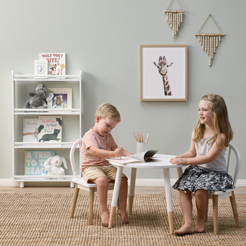 Kids' White Isla Table & Chair Set