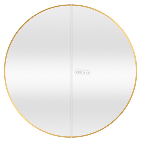 Tate Round Metal Framed Wall Mirror