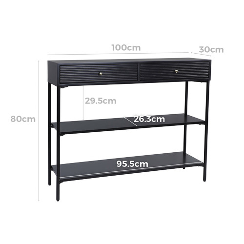 Black Immy Console Table