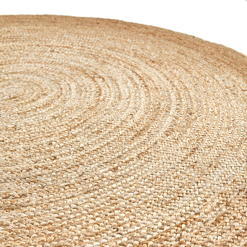 Natural Alba Hand-Woven Jute Round Rug