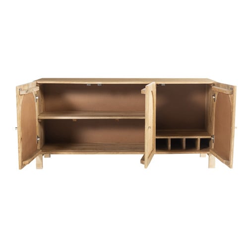 Natural Anya Mango Wood & Rattan Sideboard Buffet