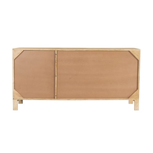 Natural Anya Mango Wood & Rattan Sideboard Buffet