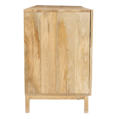 Natural Anya Mango Wood & Rattan Sideboard Buffet