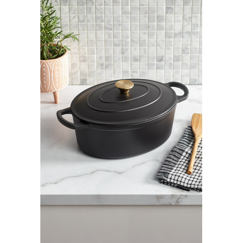5.5L-Oval-Cast-Iron-Dutch-Oven